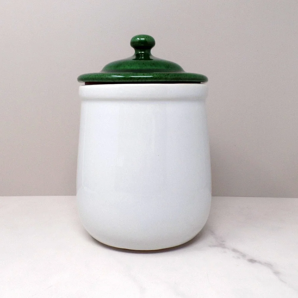 Vintage McCoy Strawberry Country Canister, Small #135 (1980s)